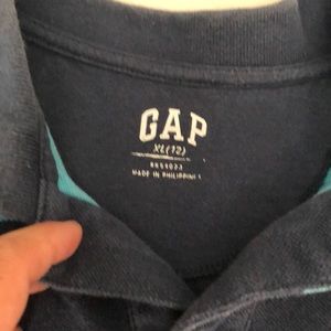 GAP Shirts & Tops - Boys blue striped gap kids rugby polo shirt GAP Shirts & Tops - Boys blue striped gap kids rugby polo shirt